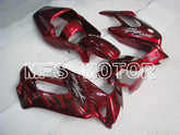 Honda VTR1000F 1997-1998 ABS Fairing - Flame - Black Red wine color - MFS6407